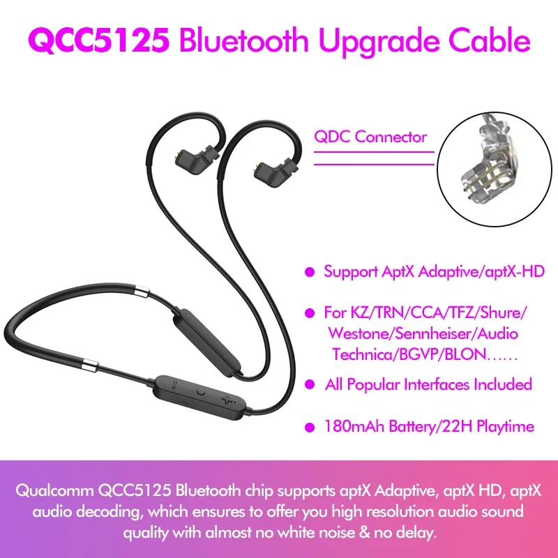 Type C Wired Earphones With Mic - Кабель для модернизации внутриканальных наушников Qualcomm