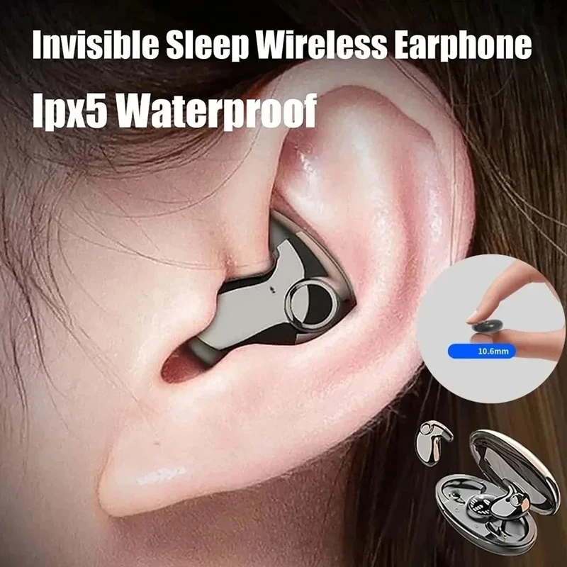 Sleep Mask Headphones Bluetooth - Невидимая стереогарнитура для сна IPX5, водонепроницаемые