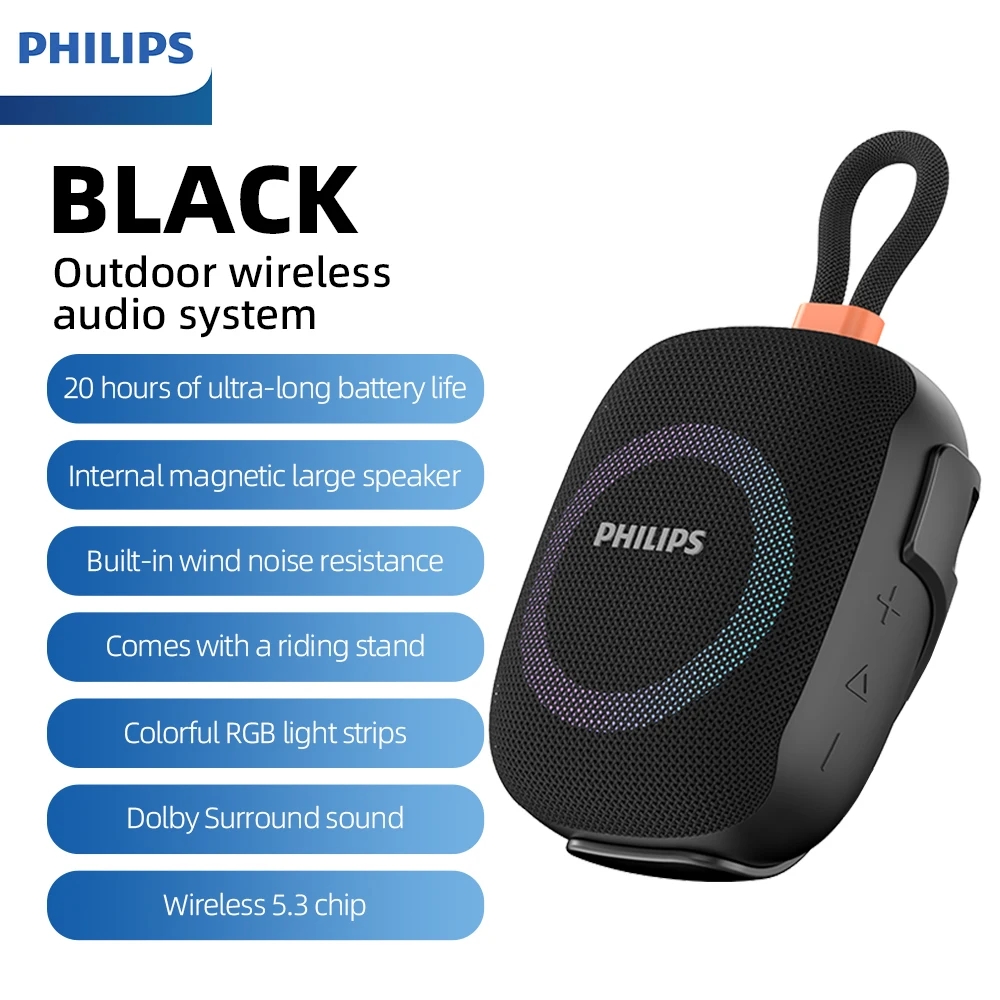 Bluetooth-динамик Philips TAS1 – обзор и цена Portable Bluetooth Speaker Waterproof Ipx7