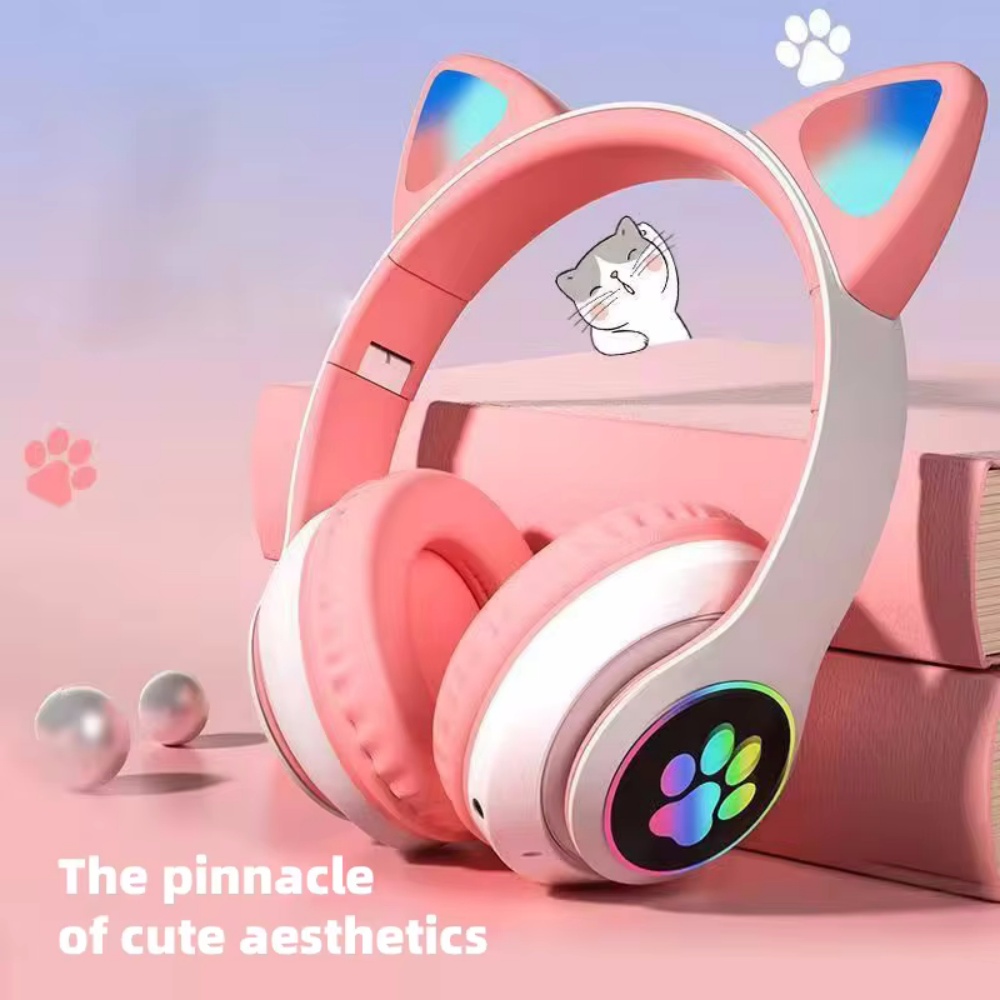 Складные беспроводные Bluetoot – обзор и цена Cat Ear Bluetooth Headset Led