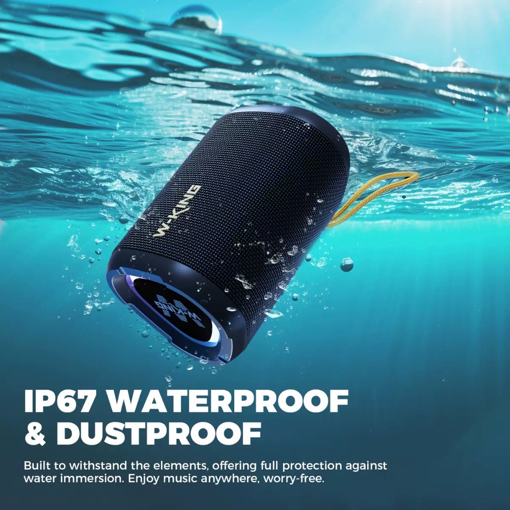 Беспроводная колонка W-KING D1 – обзор и цена Portable Bluetooth Speaker Waterproof Ipx7